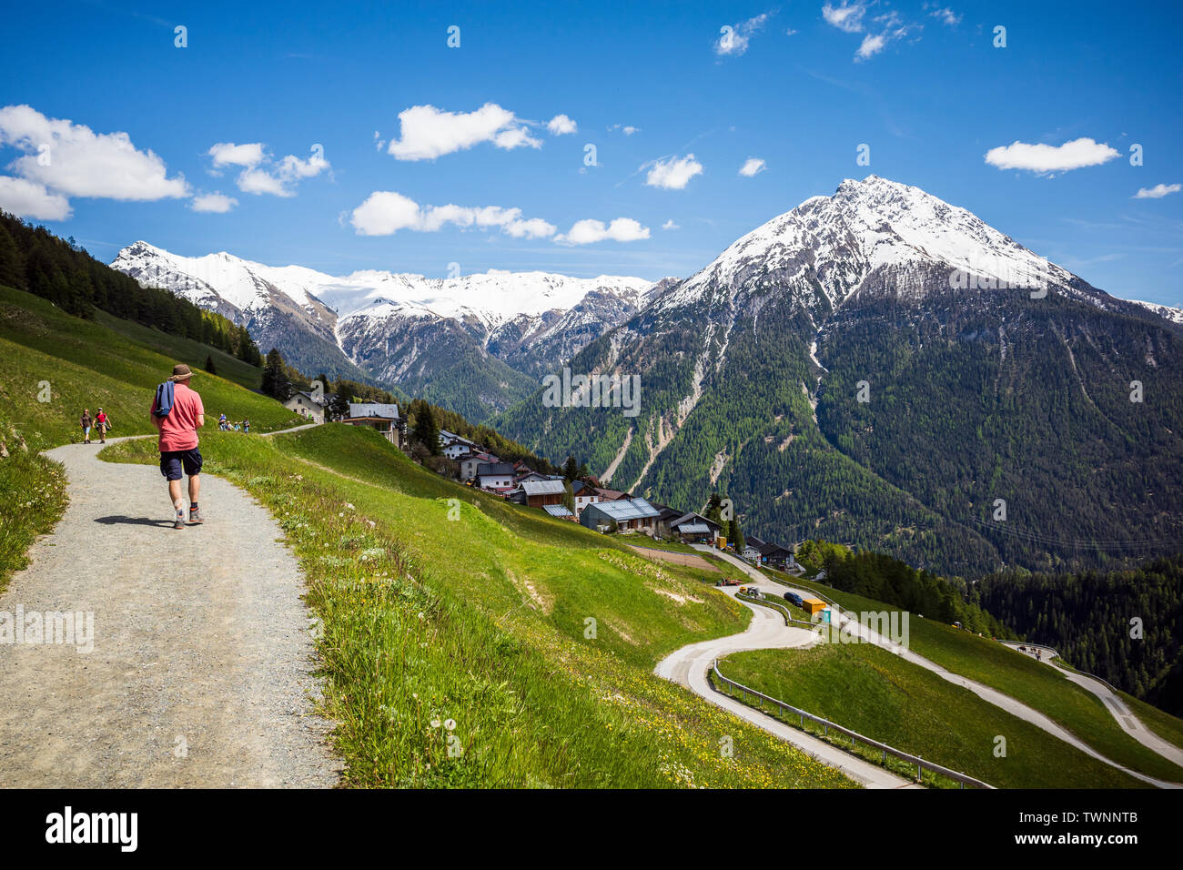 Berge Landschaft Alpen in Europa Stockfoto