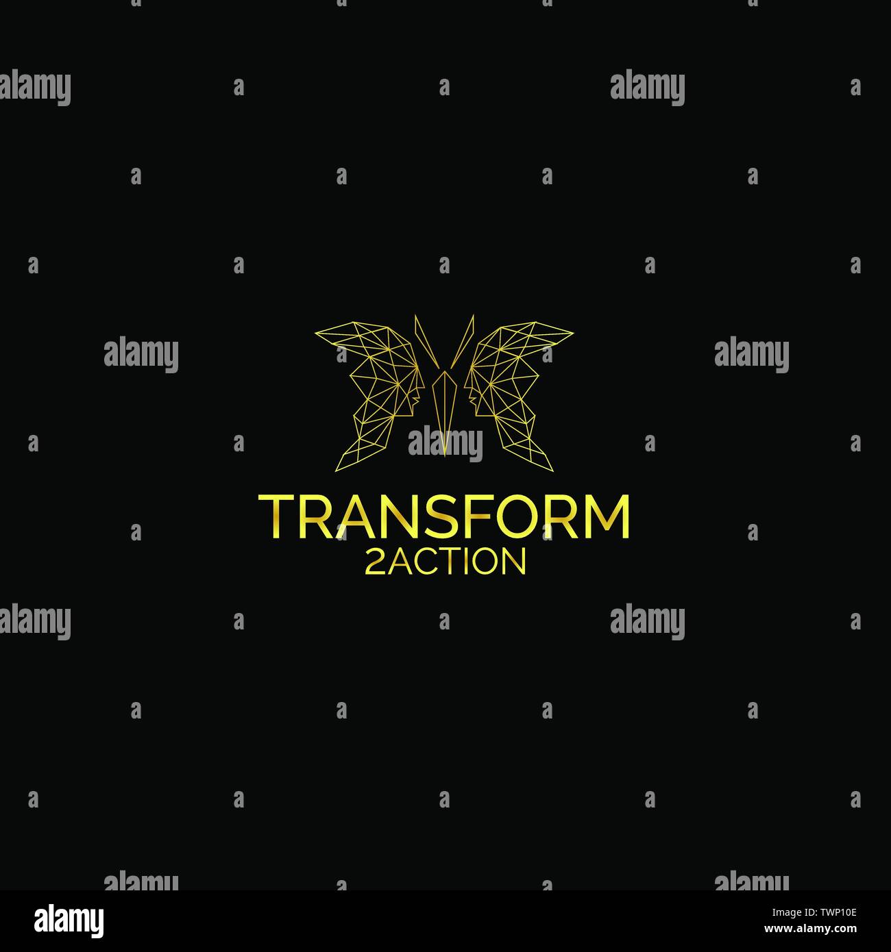 Logo des süßen Schmetterling. Volle Vektoren, dieses Logo können Sie leicht die Größe und Farben können geändert werden, um ihr Projekt zu passen Stock Vektor