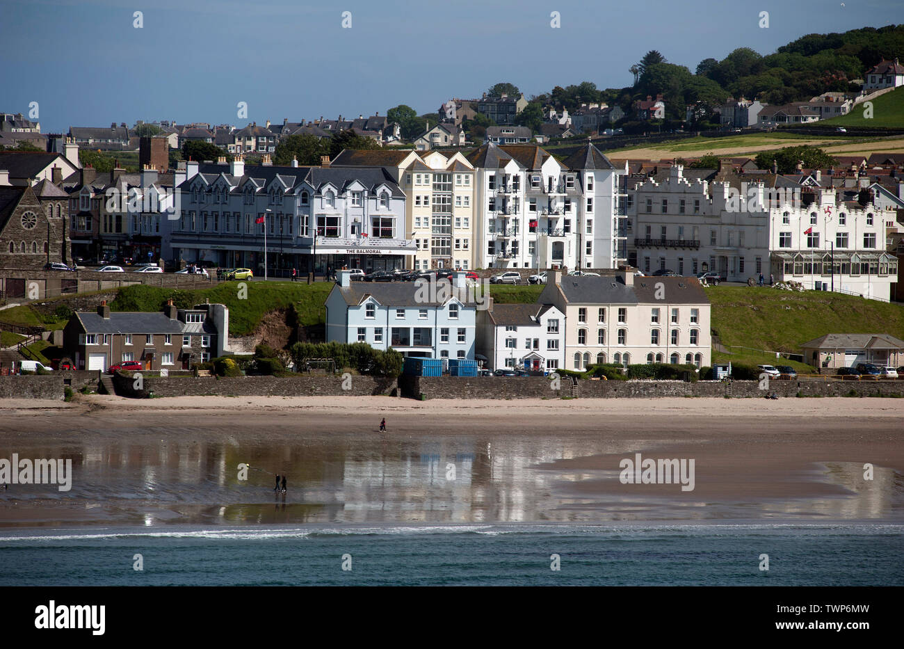 Port Erin, die Insel Man, den Britischen Inseln Stockfoto