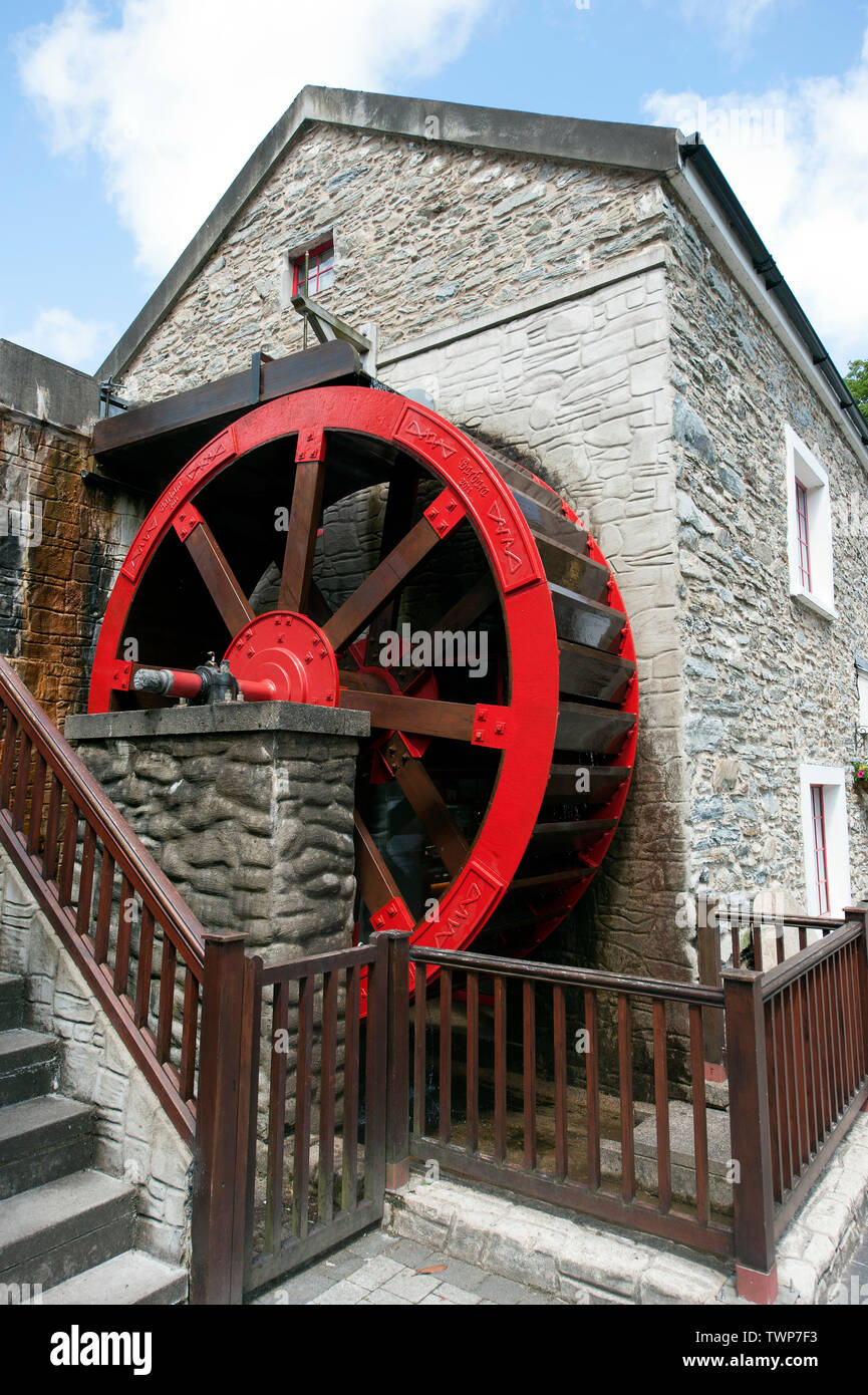 Das Dorf von Laxey, die Insel Man, den Britischen Inseln Stockfoto