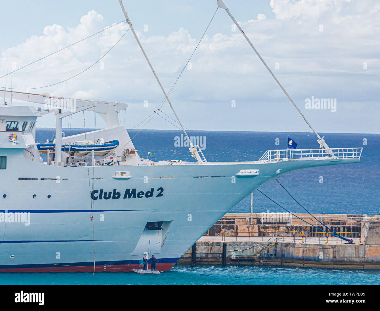 BRIDGETOWN, BARBADOS - 22. November 2016: Club Med ist ein privates Unternehmen mit Hauptsitz in Frankreich, spezialisiert auf all-inclusive-Urlaub. Club Med 2 ist Stockfoto
