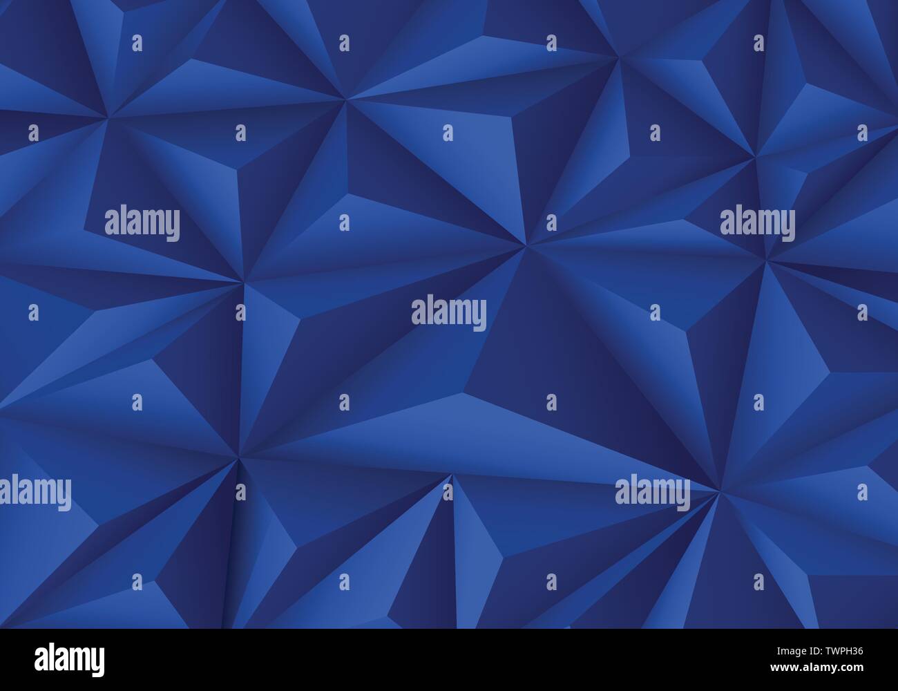 Abstrakte blaue Dreieck Polygon Muster Luxus Hintergrund Vektor Illustration. Stock Vektor
