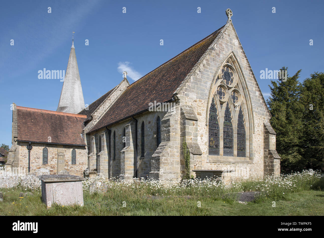 Pfarrkirche in der Ortschaft fletching East Sussex Stockfoto