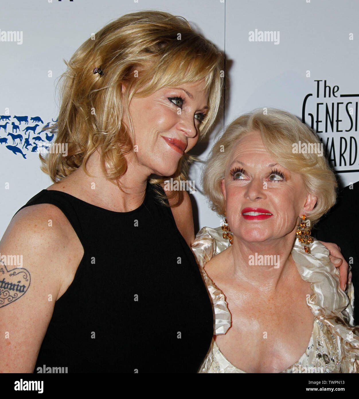 Melanie Griffith, Mom Tippi Hedren 3/20/2010 Foto von Russell Einhorn/PHOTOlink.net Stockfoto