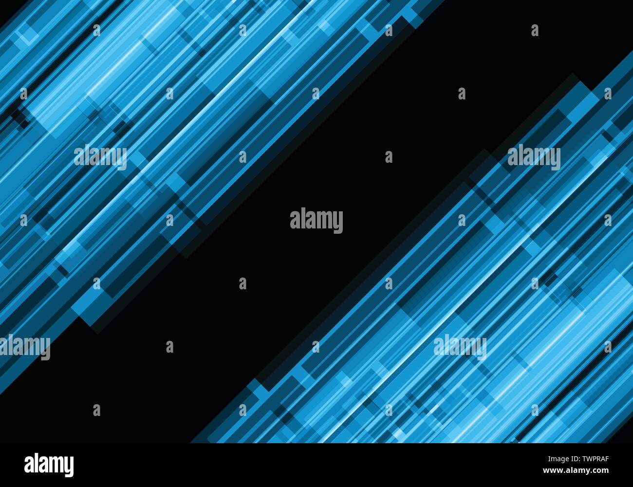 Abstract Blue Line Effekt Technologie Design moderne futuristischen Hintergrund Vector Illustration. Stock Vektor
