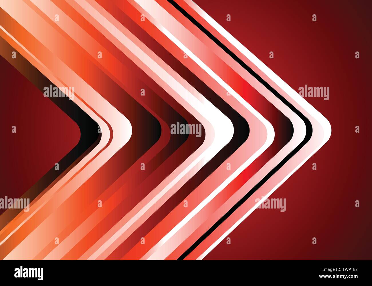 Abstrakt roten Ton Pfeil Linie Technologie Design modernen Luxus futuristischen Hintergrund Vektor Illustration. Stock Vektor