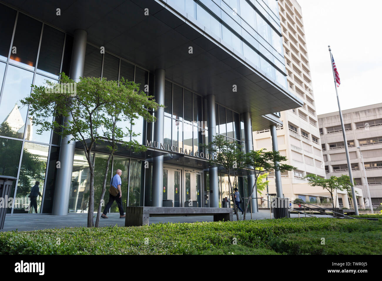 Fassade des Amtsgerichts von Seattle am 12. Juni, 2019 Stockfoto