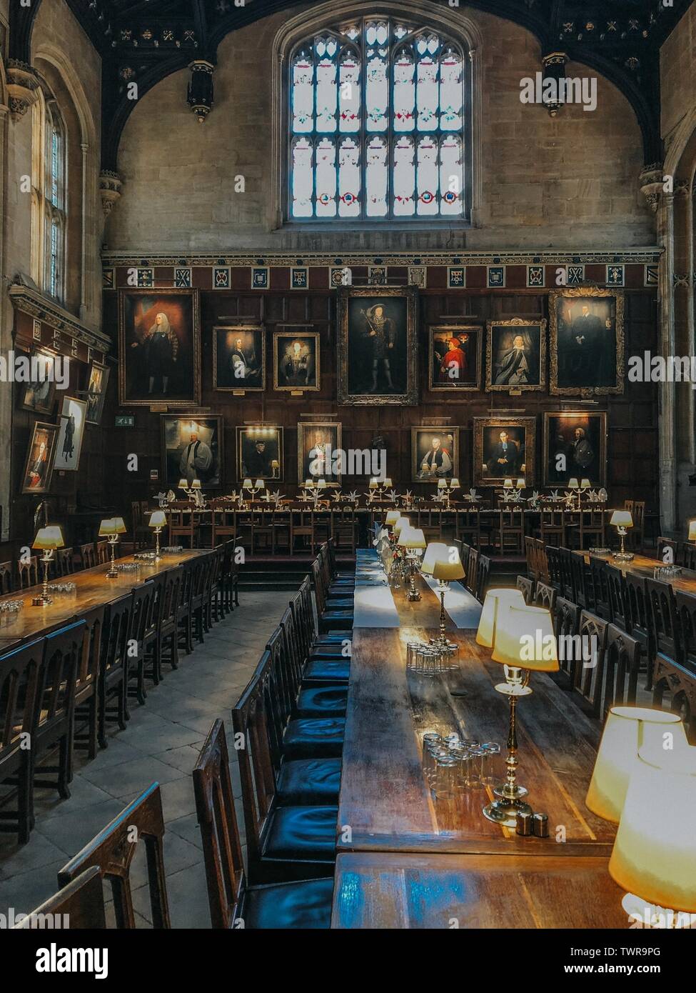 Oxford, Großbritannien - 07 07 2019 - Foto von einem Grand Hall. Stockfoto