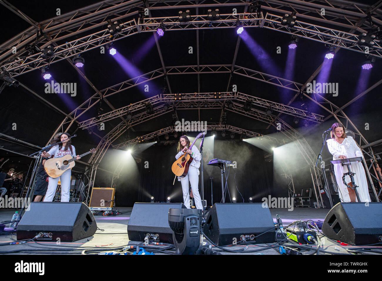 Tunbridge Wells, UK. Samstag, 22. Juni 2019. Die Stangen auf dem Schwarzen Hirsch Festival, eridge Park, © Jason Richardson/Alamy leben Nachrichten Stockfoto