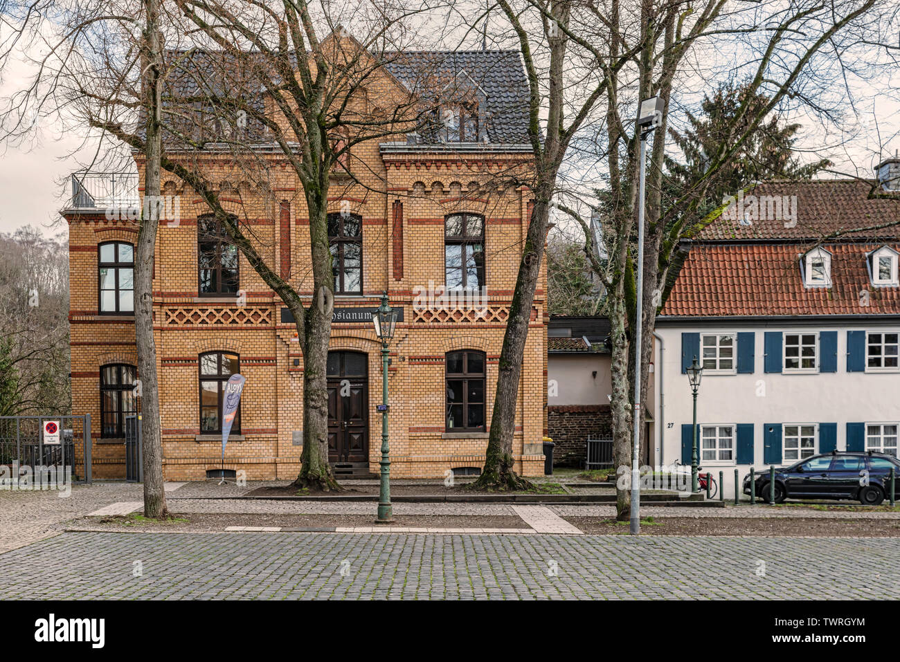 Düsseldorf, Deutschland - Jan 29, 2019: Blick auf die alten Häuser auf ...