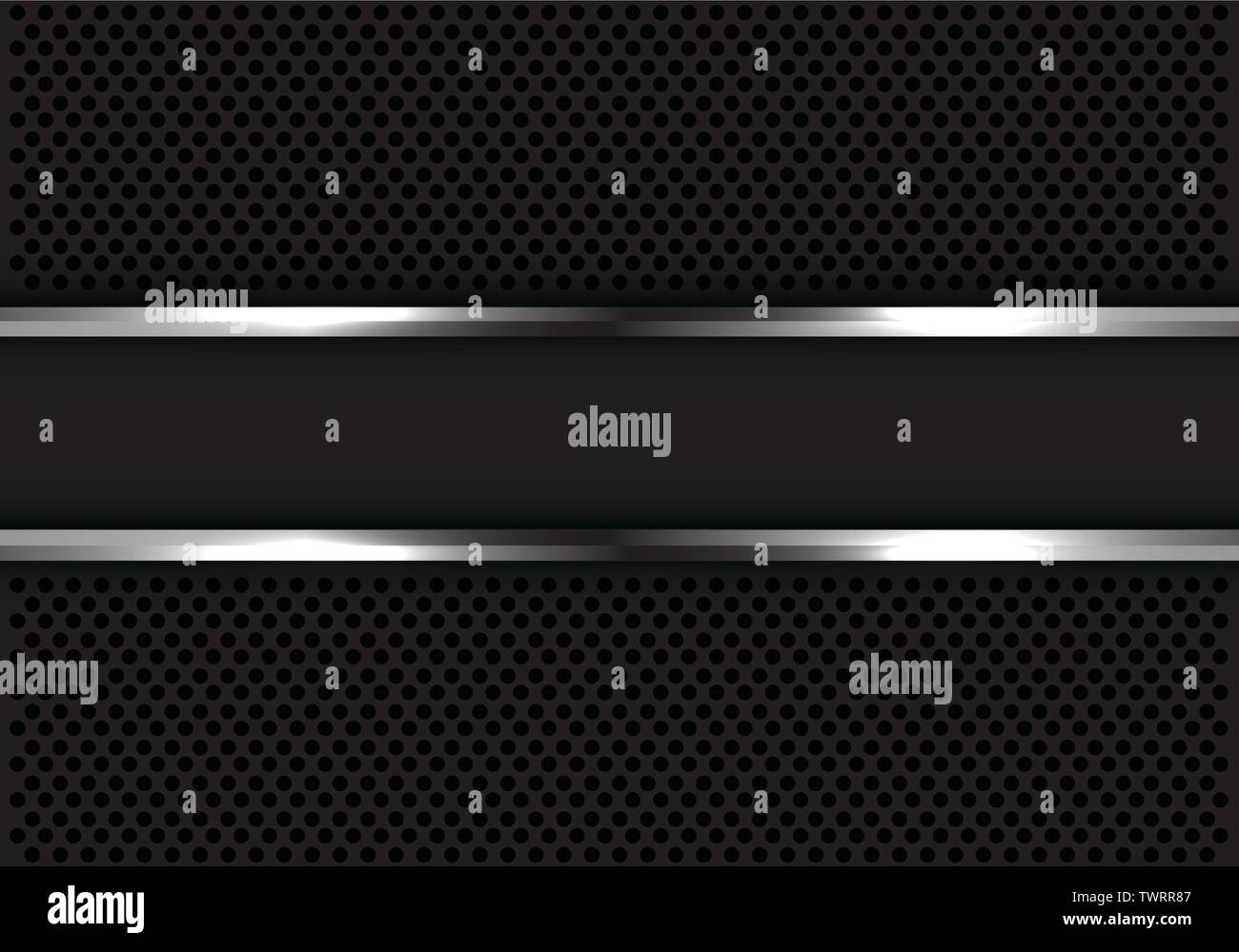 Abstrakte grauen banner Silver Line auf Kreis mesh Design moderner Luxus futuristischen Hintergrund Vector Illustration. Stock Vektor