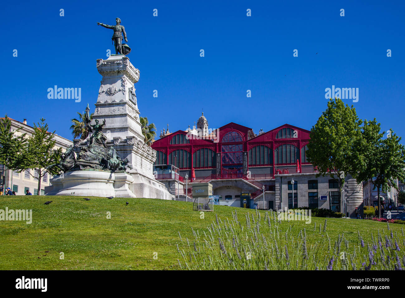 Denkmal für Prinz Heinrich der Seefahrer - Schirmherr der portugiesischen Entdecker, Porto, Portugal Stockfoto