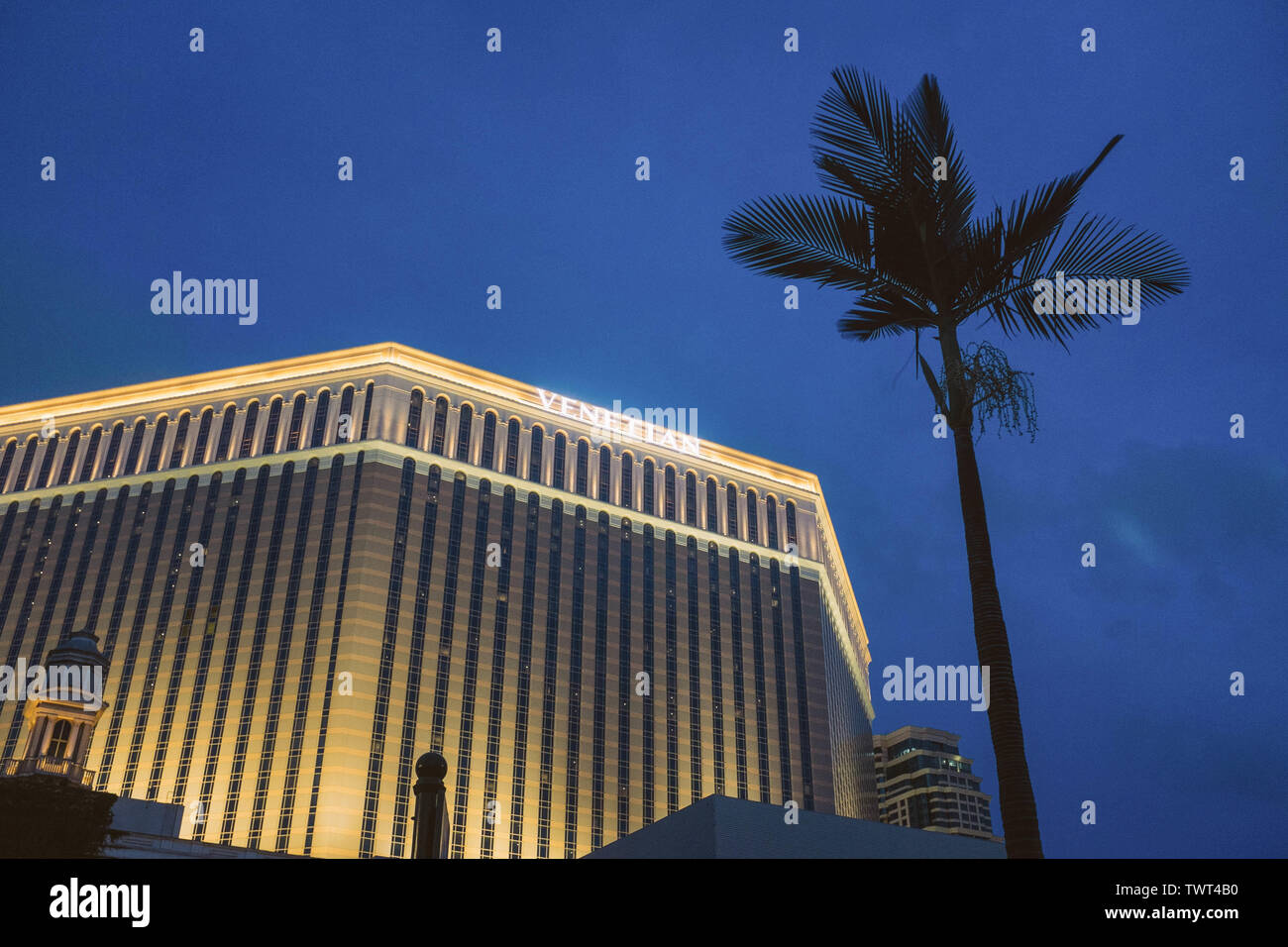 Das venetian macao, das Casino Resort Hotel im Cotai Strip, taipa von Macau. Stockfoto