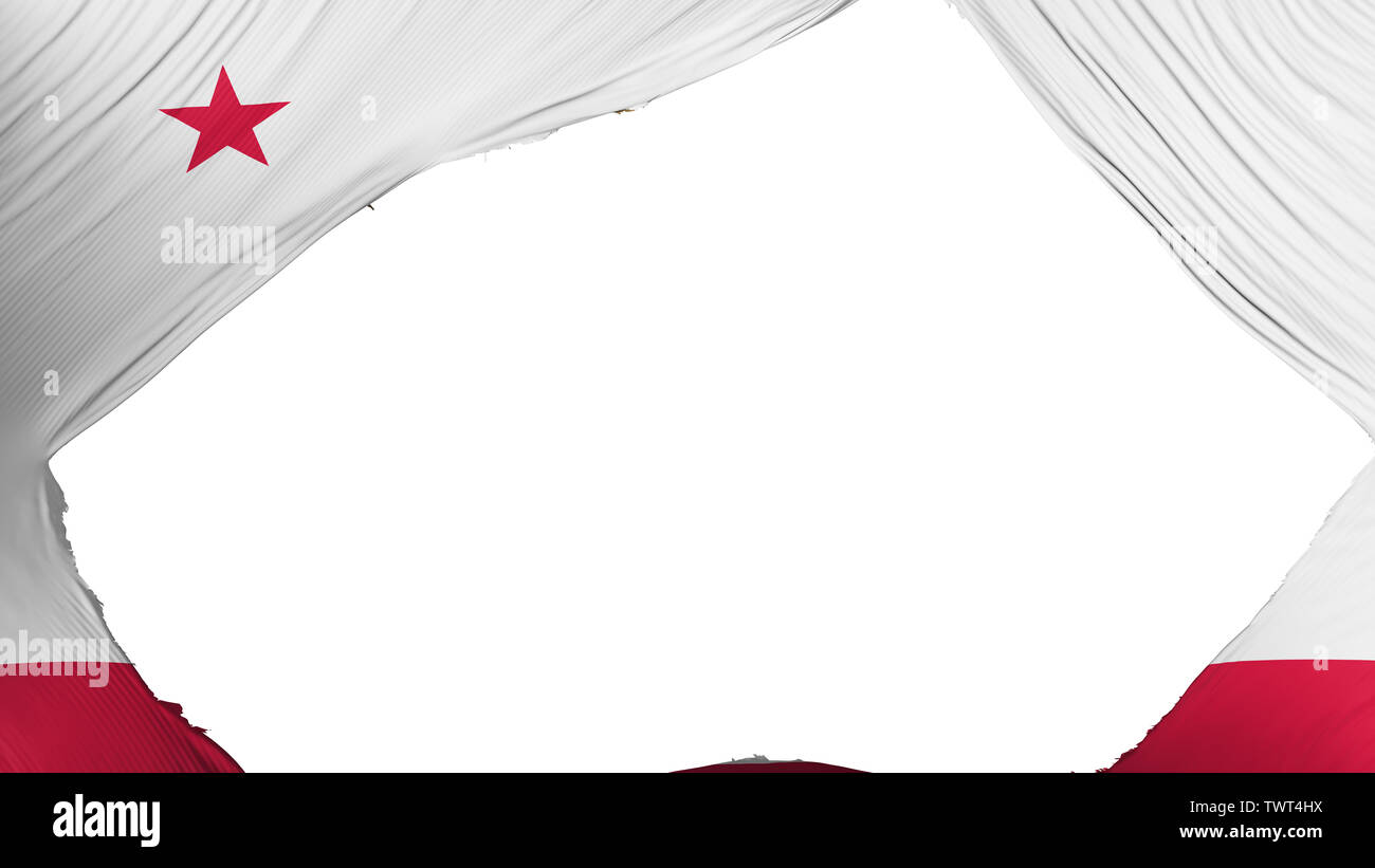 Unterteilt California State Flag Stockfoto
