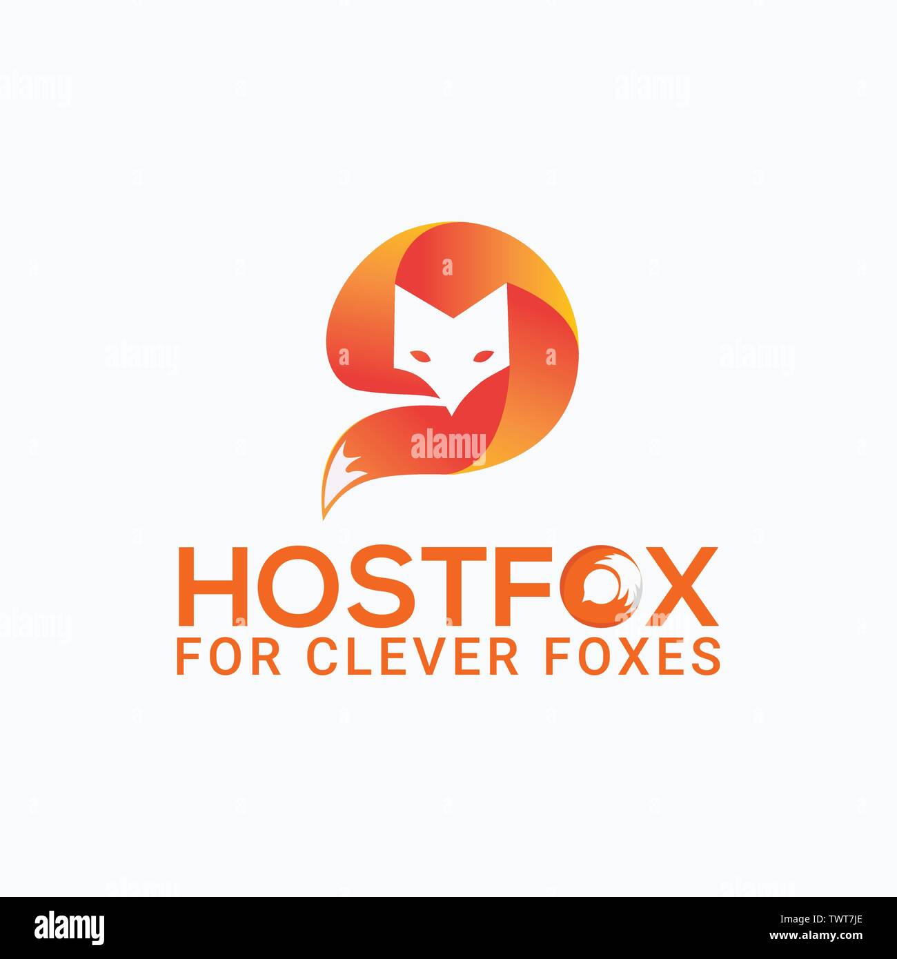 Fox Logo Vorlage. Dieses Logo Design passend für Business, Fox, Tiere, Orange, Studio, Unterhaltung, Medien, usw. Stock Vektor