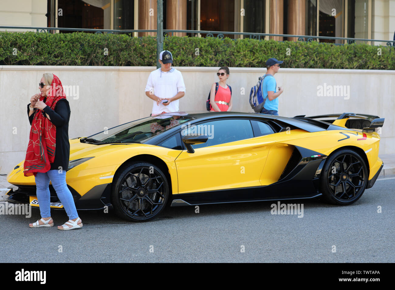 Monte Carlo Monaco Juni 21 2019 Schwarz Und Gelb