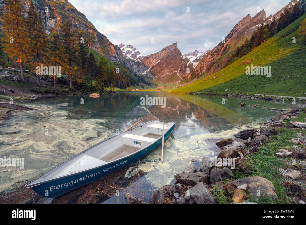 Seealpsee, Wasserauen, Appenzell Innerrhoden, Schweiz, Europa Stockfoto