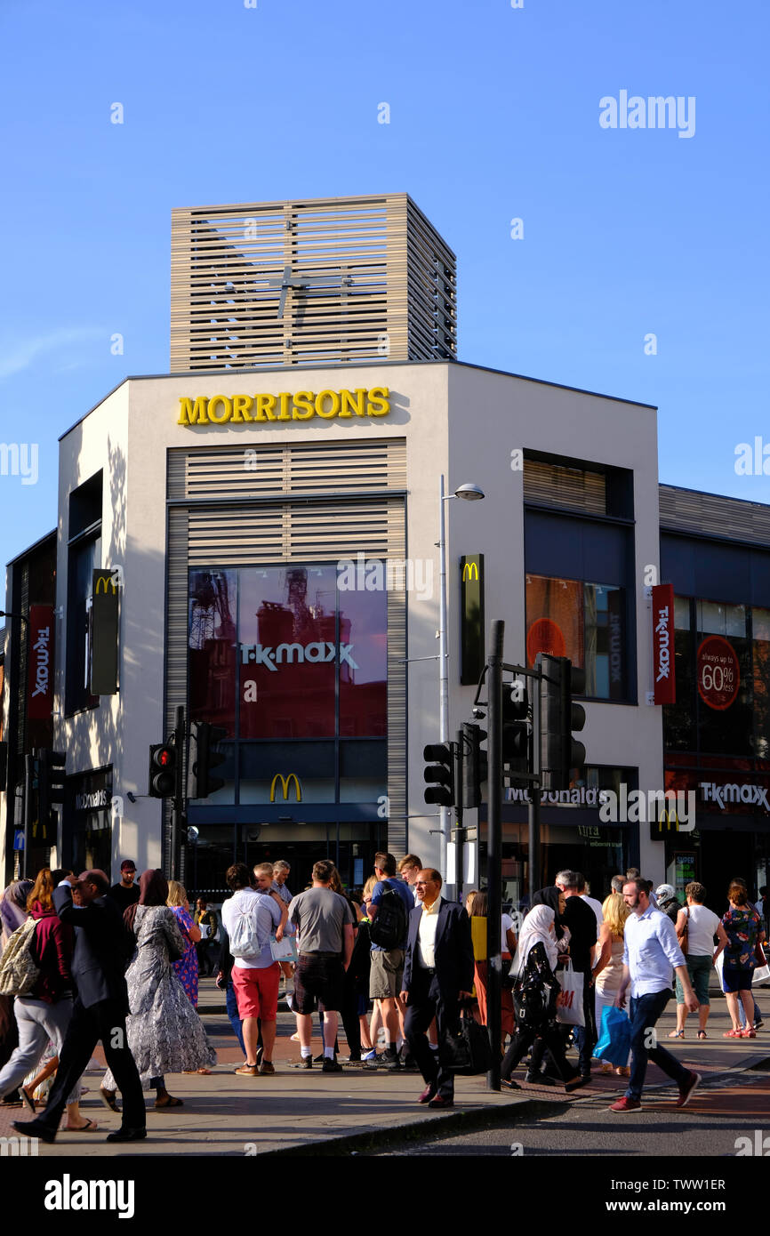 Morrisons Department Store, Ealing Broadway, London, Vereinigtes Königreich Stockfoto