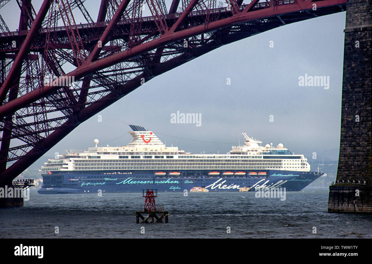 Firth-of-Forth von South Queensferry Stockfoto
