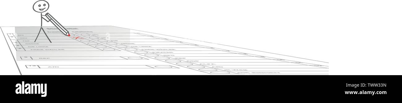 Abstimmung Wahl Bundestagswahl Wahlen erste Stock Vektor
