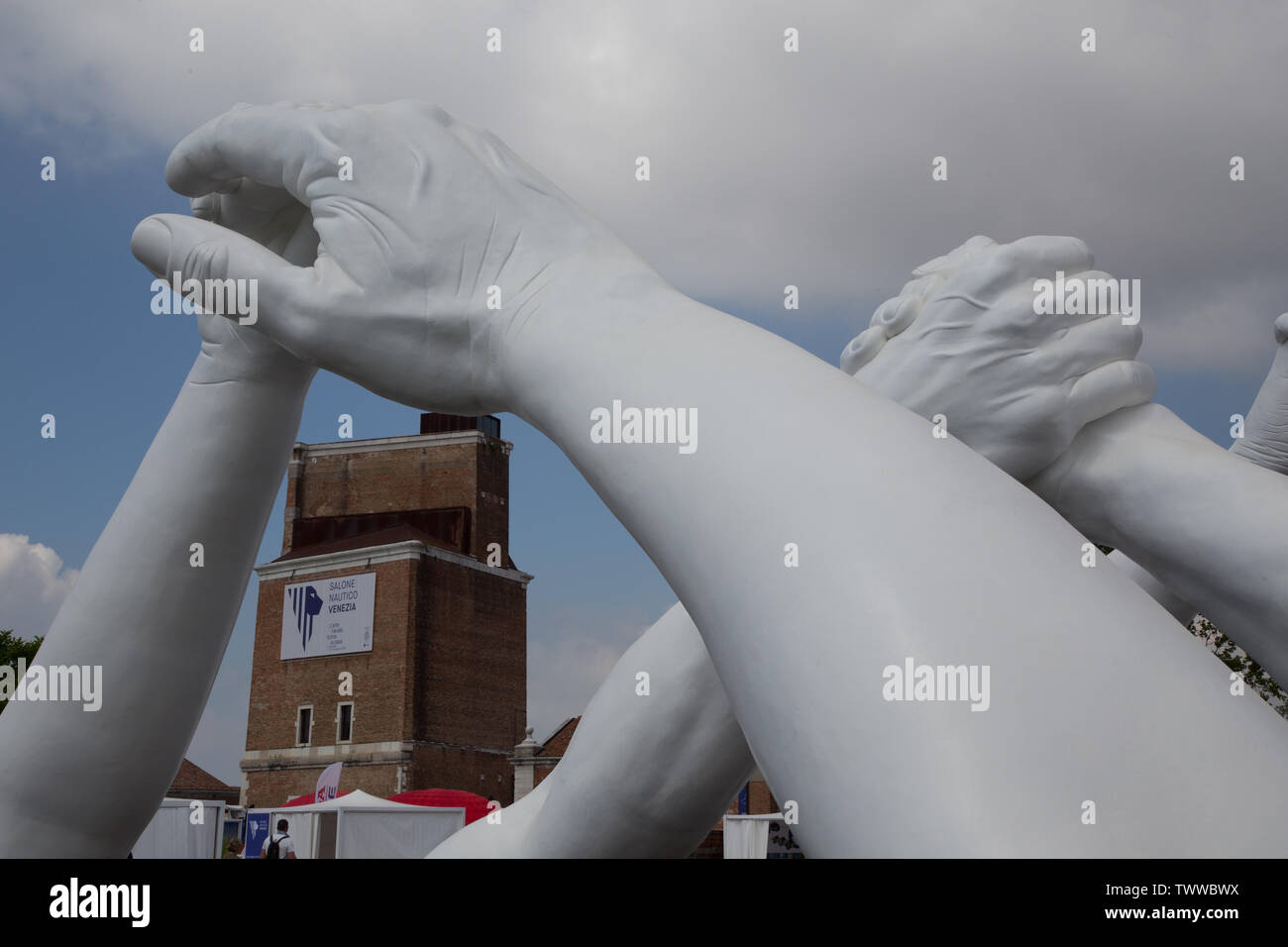 Die 2019 Ausgabe des Salone Nautico Venezia yachting Expo Stockfoto