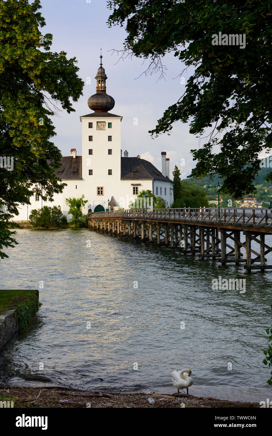 Gmunden: Seeschloss Ort, Traunsee im Salzkammergut, Oberösterreich, Oberösterreich, Österreich Stockfoto