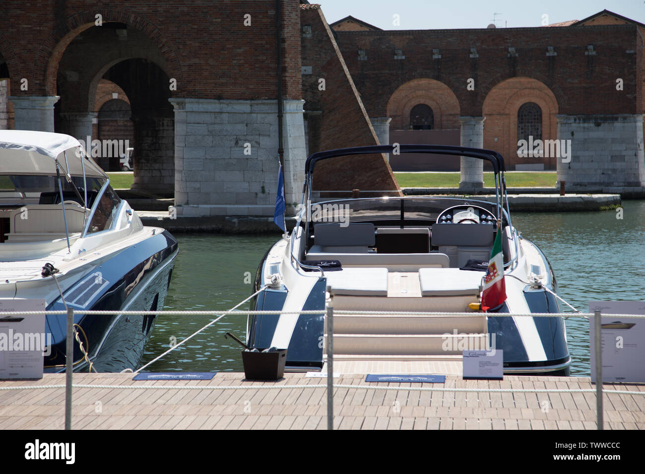 Die 2019 Ausgabe des Salone Nautico Venezia yachting Expo Stockfoto