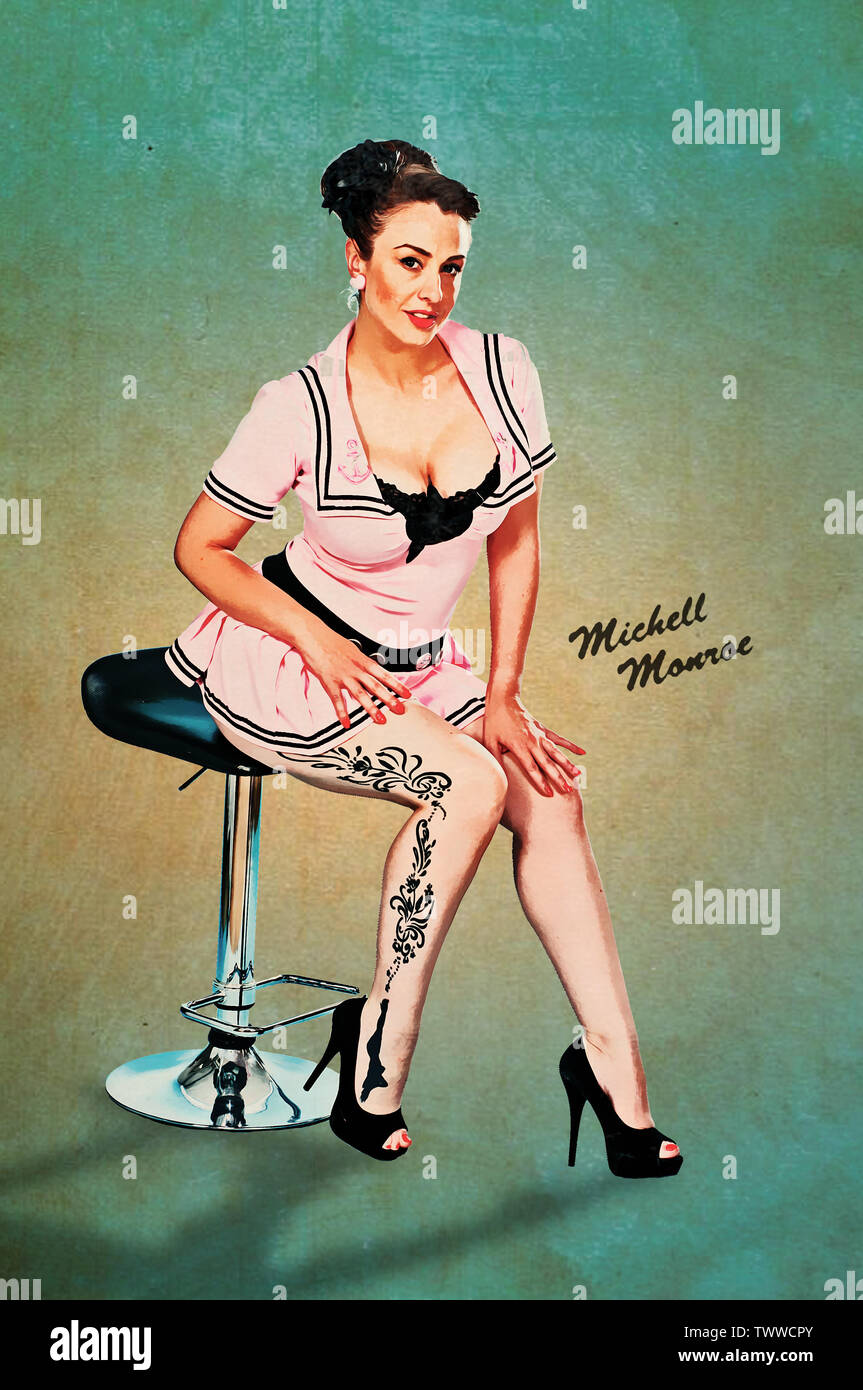 Pin-up-Girl Stockfoto