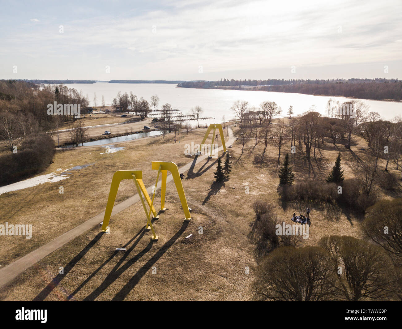 Landschaft in Finnland Stockfoto