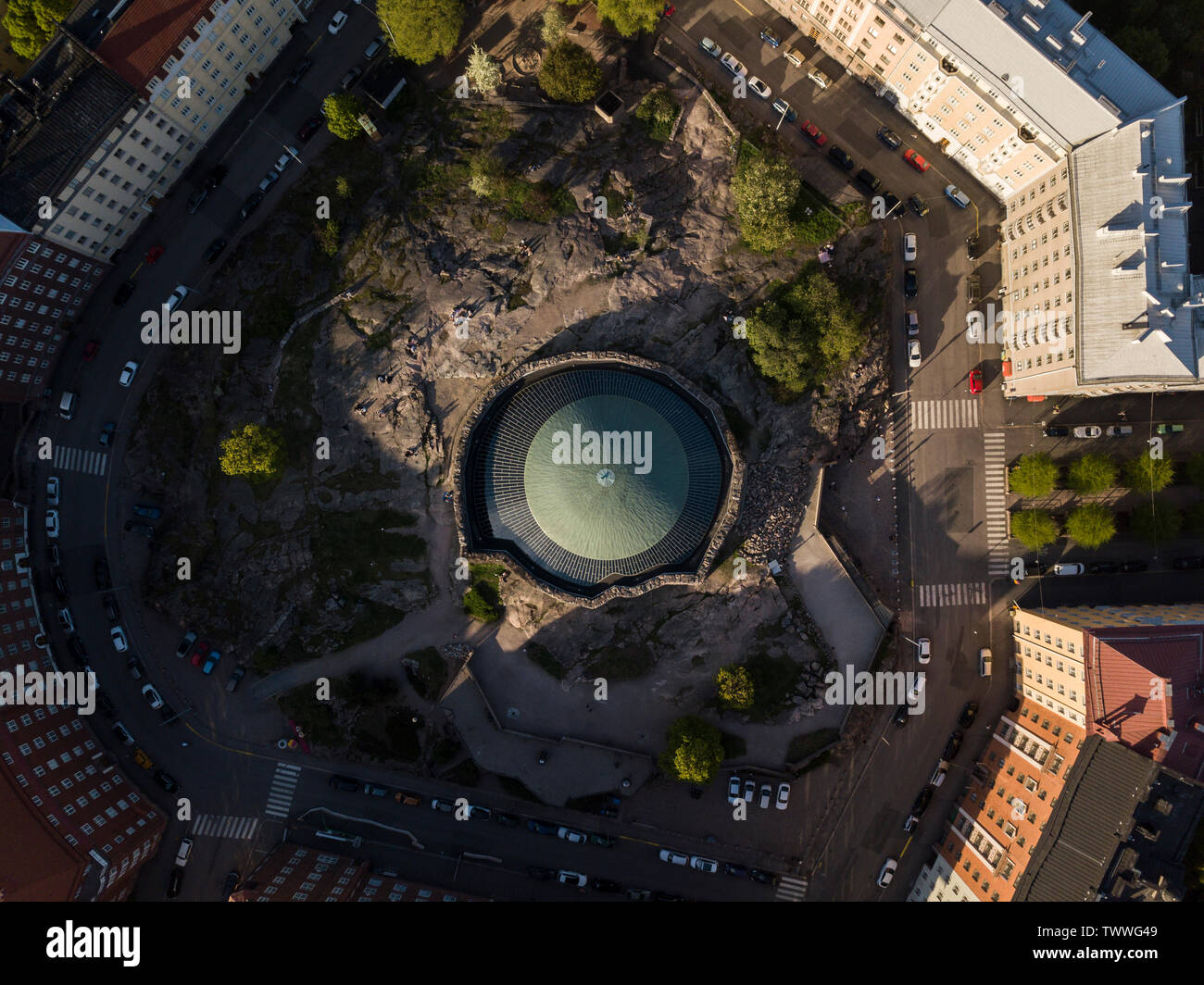 Luftaufnahme von Helsinki, Finnland Stockfoto