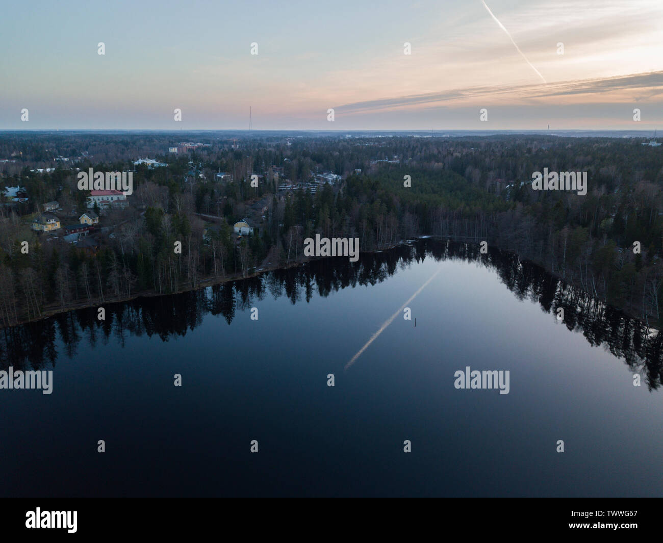 Landschaft in Finnland Stockfoto