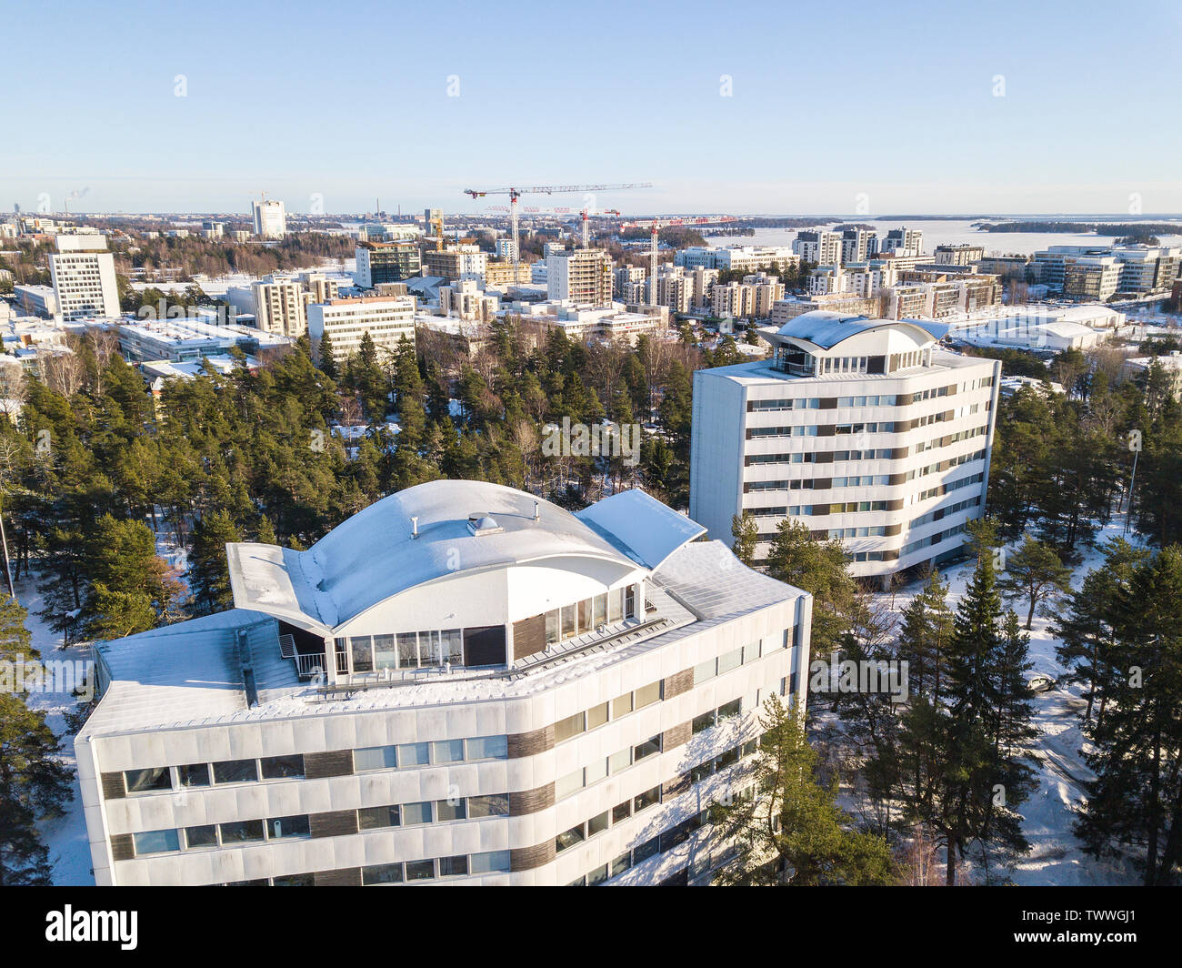 Luftaufnahme von Helsinki, Finnland Stockfoto