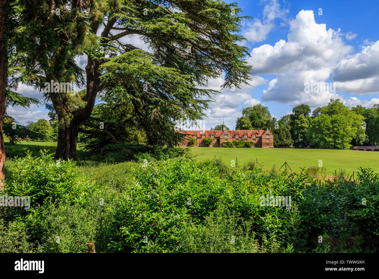 Die stabilen Block an Audley End House und Gärten in der Nähe von Saffron Walden, Essex, England, UK, GB Stockfoto