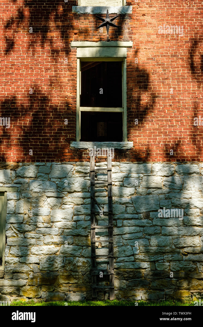 Springdale Mühlen, Amsterdamer Straße, Washington Township, Pennsylvania Stockfoto