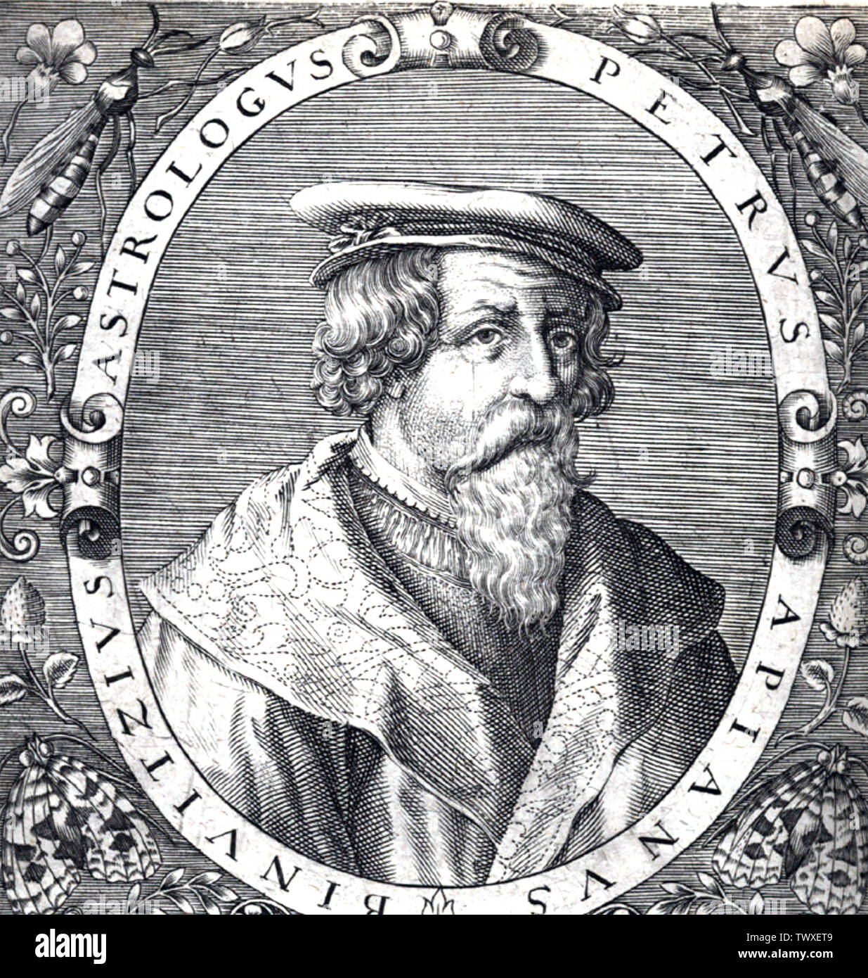 PETRUS APIANUS (1495-1552), deutscher Humanist und Astronom Stockfoto