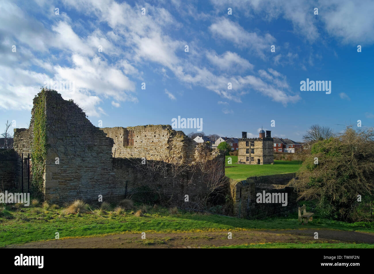 UK, South Yorkshire, Sheffield, Sheffield Manor Lodge örtlich als Landsitz Schloss bekannt Stockfoto