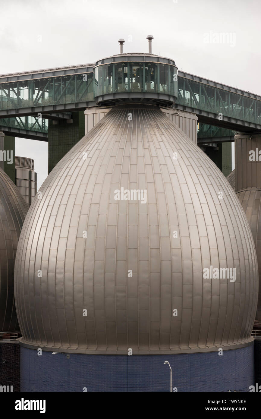 Newtown Creek Kläranlage in Greenpoint, Brooklyn Stockfoto