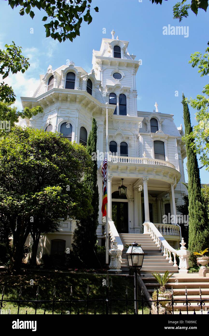 Governor's Mansion, Sacramento, Kalifornien Stockfoto