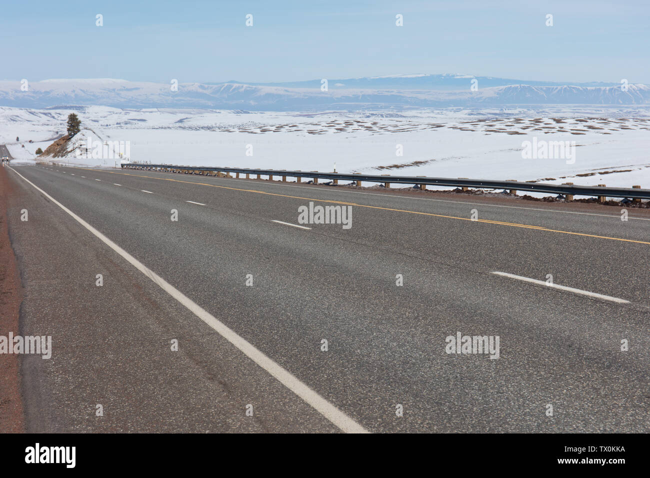 American Highway Material Stockfoto