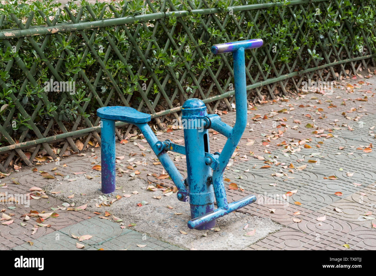 Gemeinschaft Fitnesseinrichtungen Stockfoto