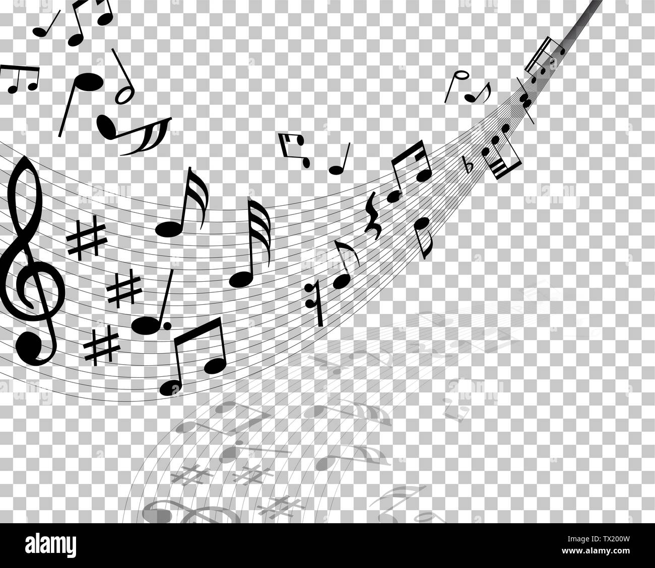 Vektor Notes Design mit Transparenz Raster auf der Rückseite. Vector Illustration. Stock Vektor