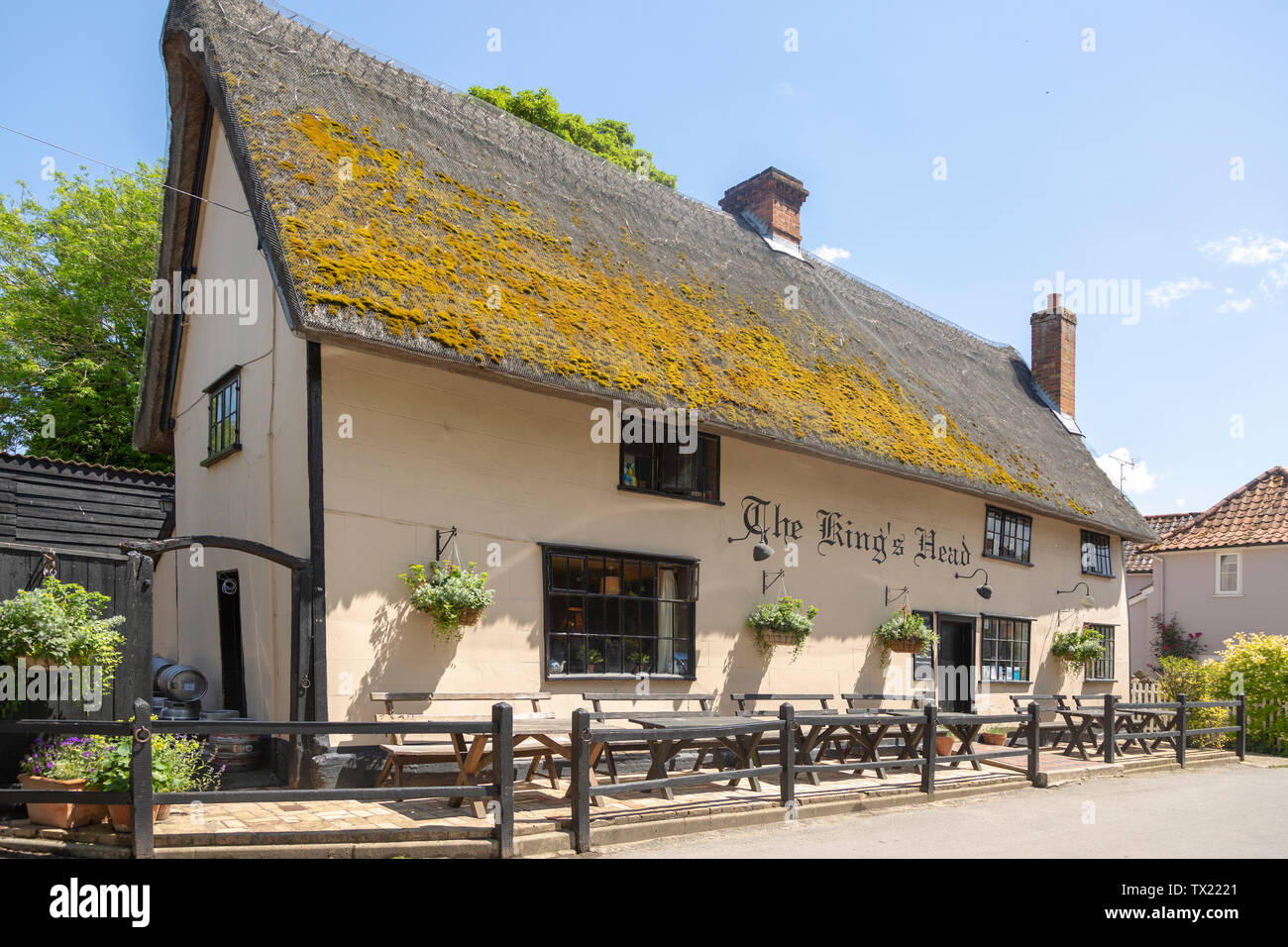 Der King's Head Pub als der niedrige Haus, Esplanade, Suffolk, England, UK Stockfoto