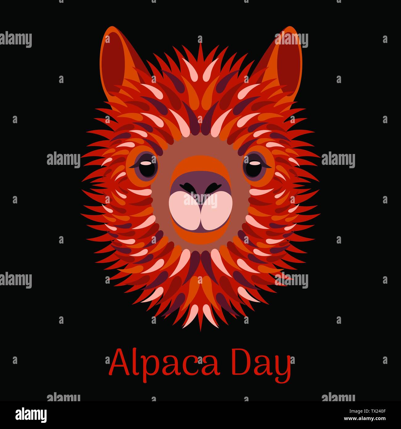 Kopf von alpaka Stock-Vektorgrafiken kaufen - Alamy