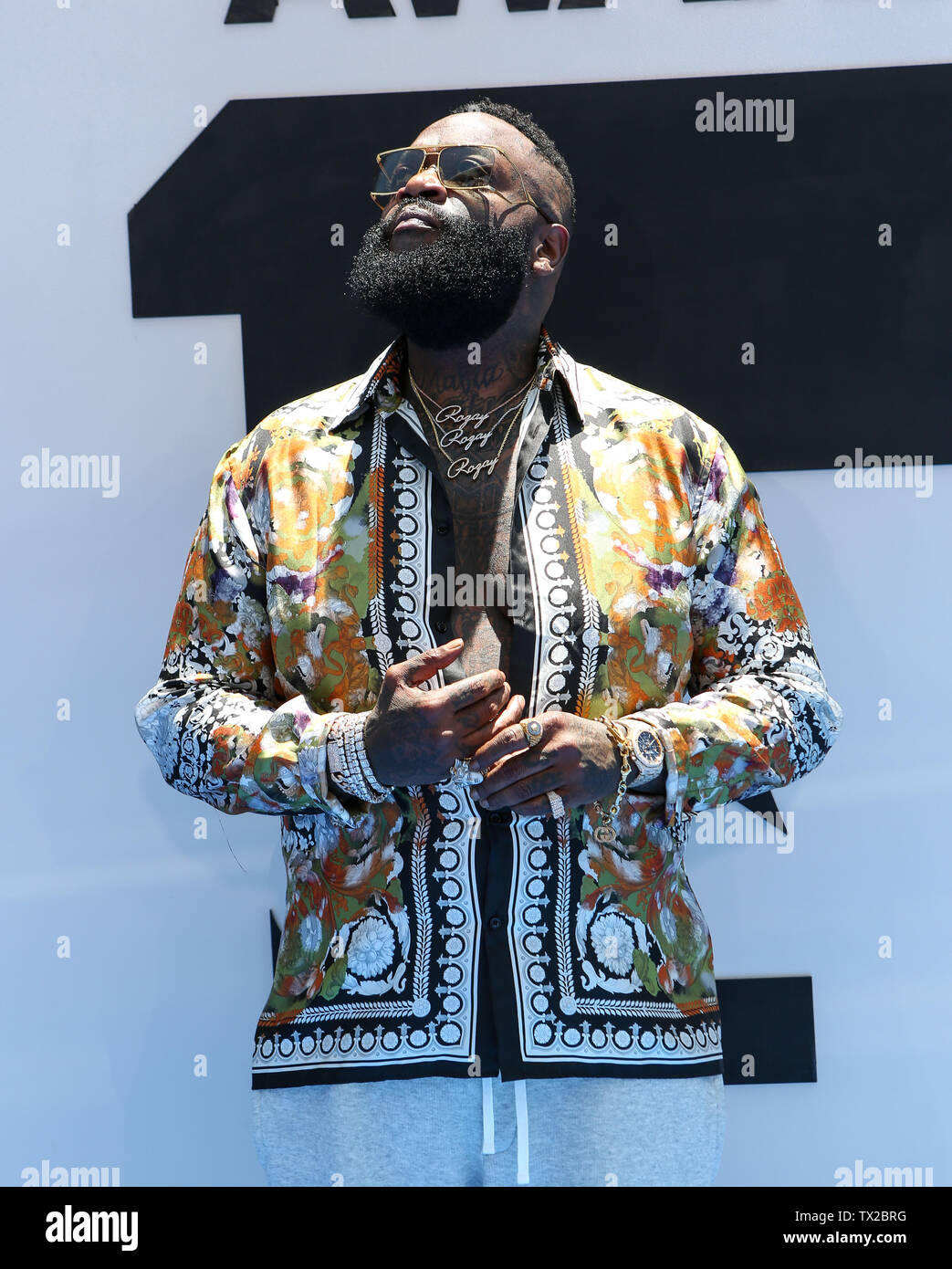 Los Angeles, Kalifornien, USA. 23. Juni 2019. Los Angeles, Kalifornien, USA - Rick Ross besucht die 2019 BET Awards Credit: Alexander Seyum/ZUMA Draht/Alamy leben Nachrichten Stockfoto