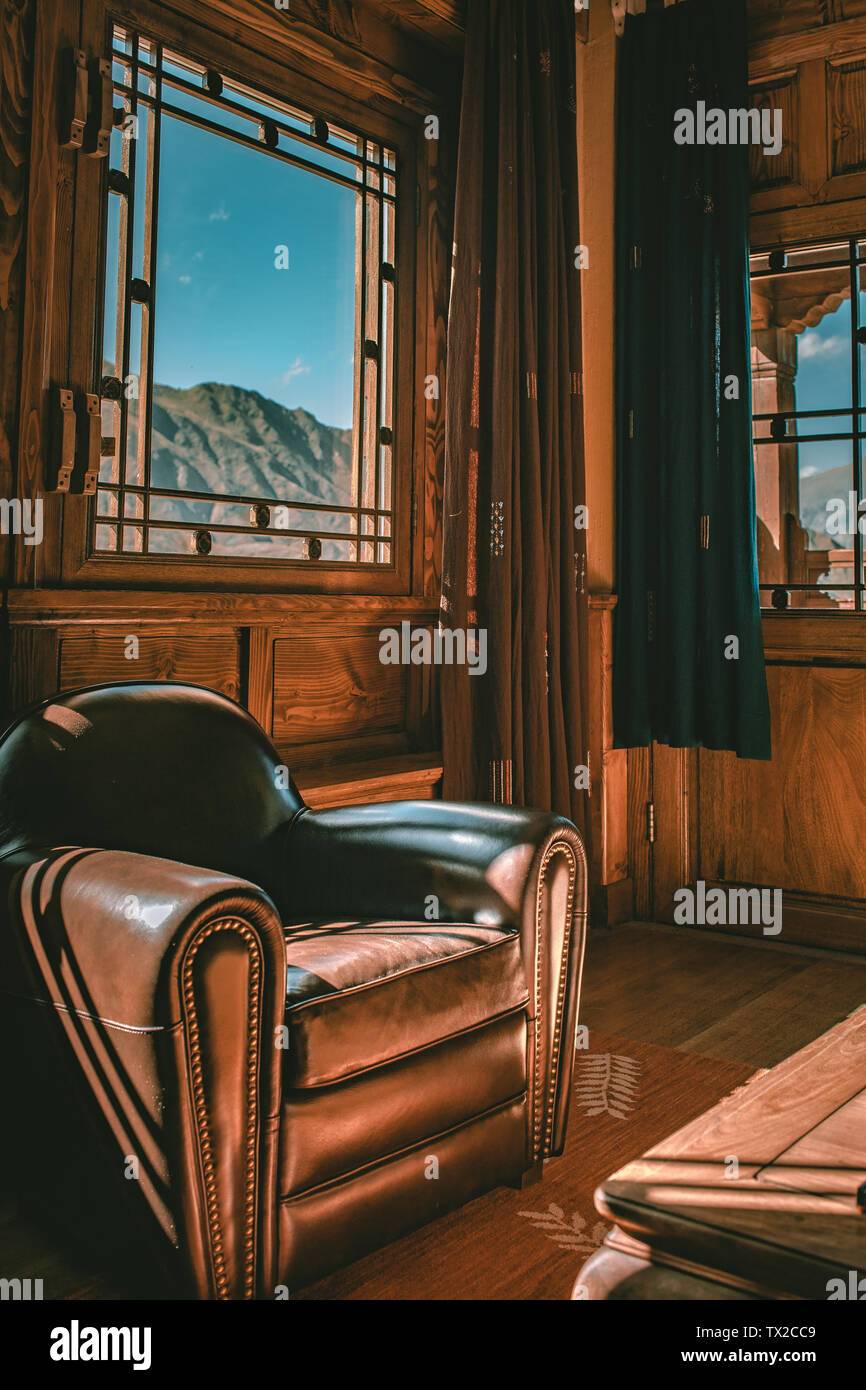 Ein Zimmer mit Aussicht. Stockfoto