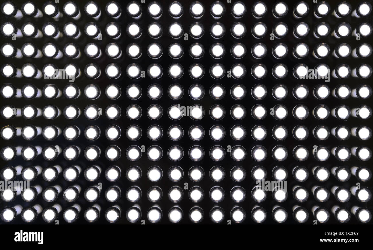 LED Spot light Hintergrund close-up Stockfoto