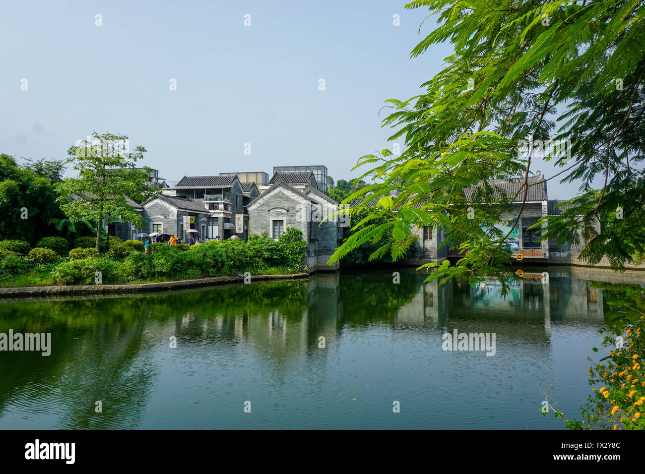 Lingnan Architektur, Lingnan Impressionen Garten, Panyu, Guangzhou Stockfoto