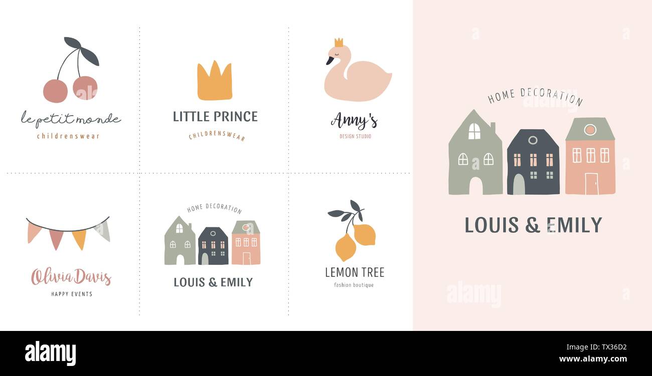 Baby Kinder Kleine Kinder Karten Plakate In Einfachen Sauberen Und Modernen Stil Ideal Fur Kinderzimmer Dekor Fashion Design Stock Vektorgrafik Alamy