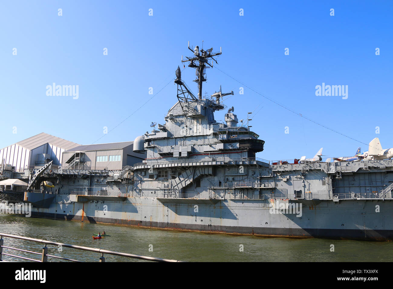 Intrepid Sea, Air & Space Museum, Pier 86, New York City, New York, USA Stockfoto