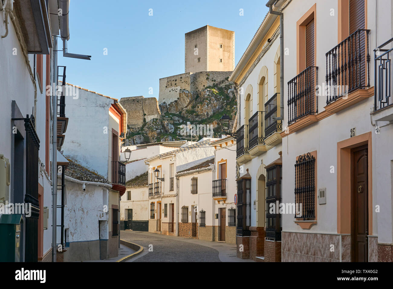 Cañete la Real Dorf in Andalusien, Malaga. Spanien Stockfoto